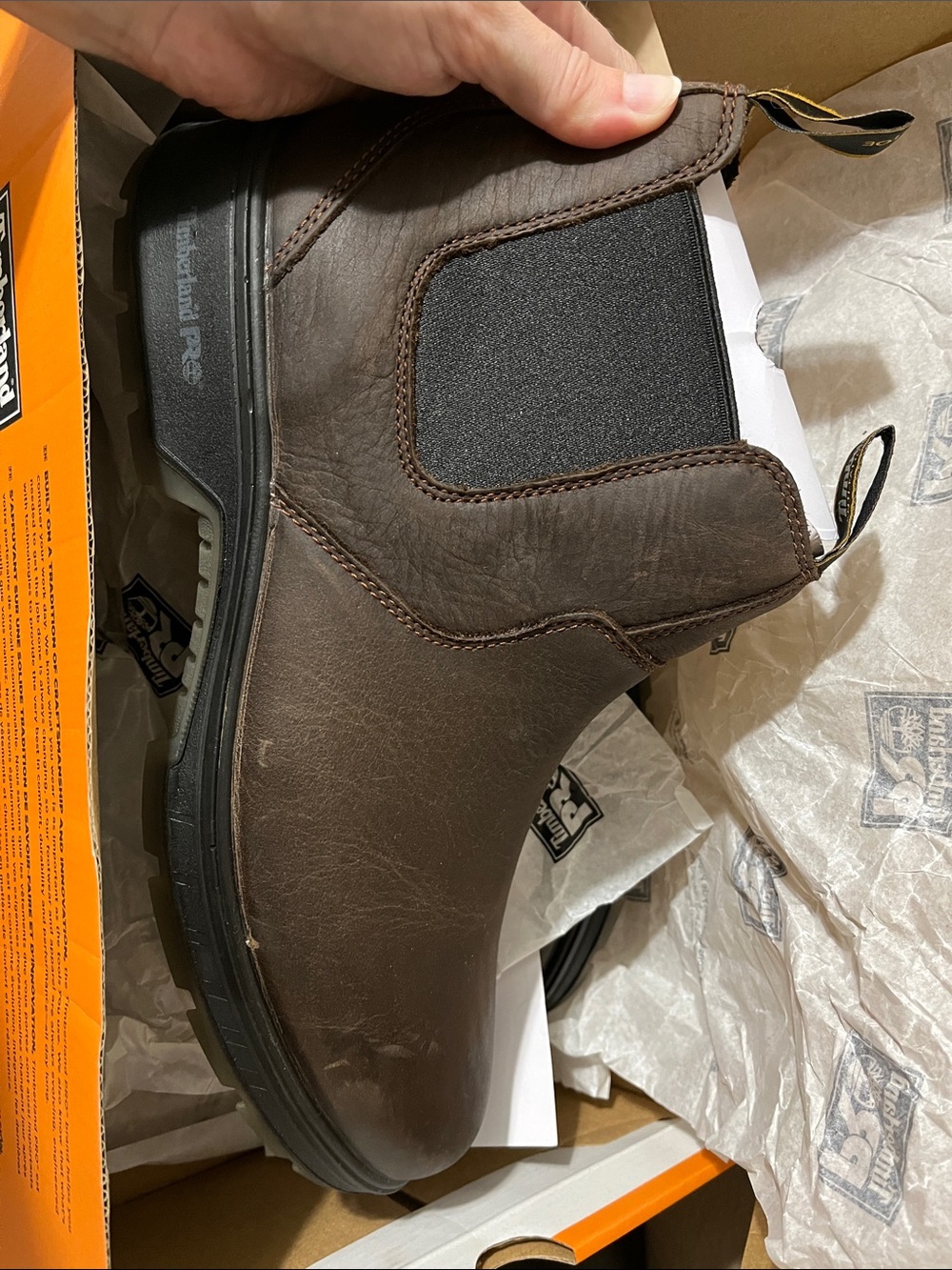 Timberland Pro Brown Slip-On Work Boot